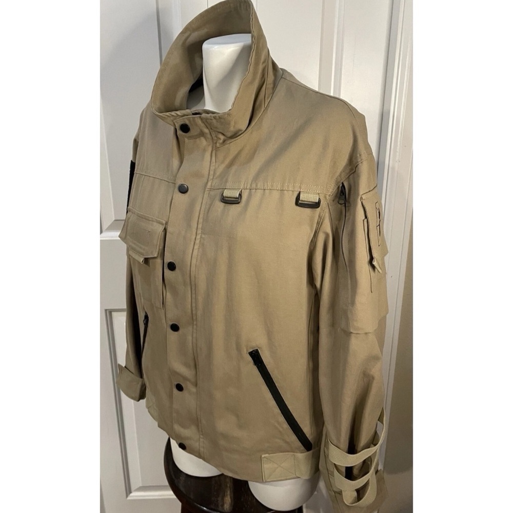 UNM Original Design Canvas Utility Jacket Mens Size Large Full Zip + Snap - Picture 6 of 9